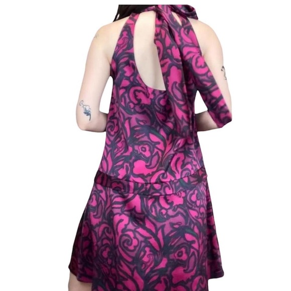 Marc by Marc Jacobs purple pink mini slik dress size small party - Picture 1 of 10